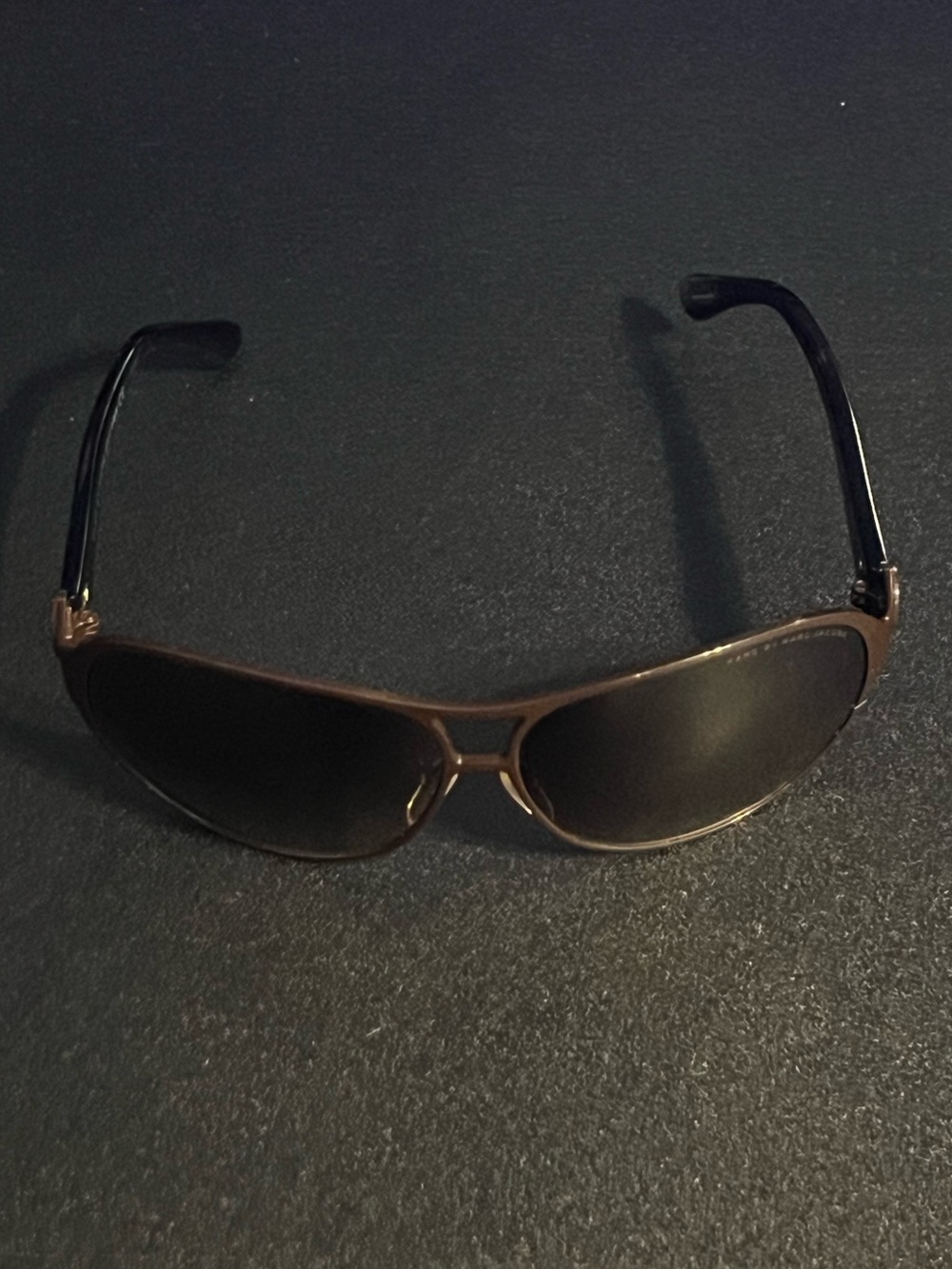 NWOT Marc by Marc Jacobs Black Frame Aviator Sunglasses